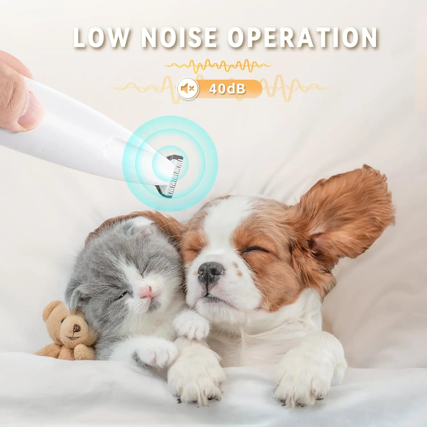 2025 New Pet Precision Trimmer, Rechargeable Dog Paw Trimmer with LED Light, Low Noise, Waterproof, for Paw, Ear, Face, Butt